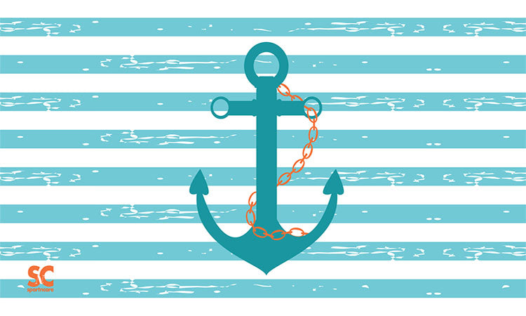 ANCHOR TOWEL BEACH SIZE ( 32 X 60 " ).