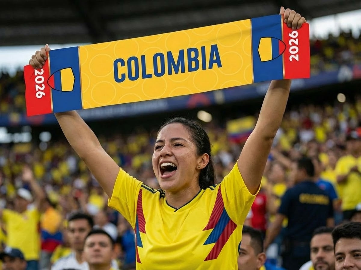 Colombia Football Team Cooling Towel & Sports Scarf