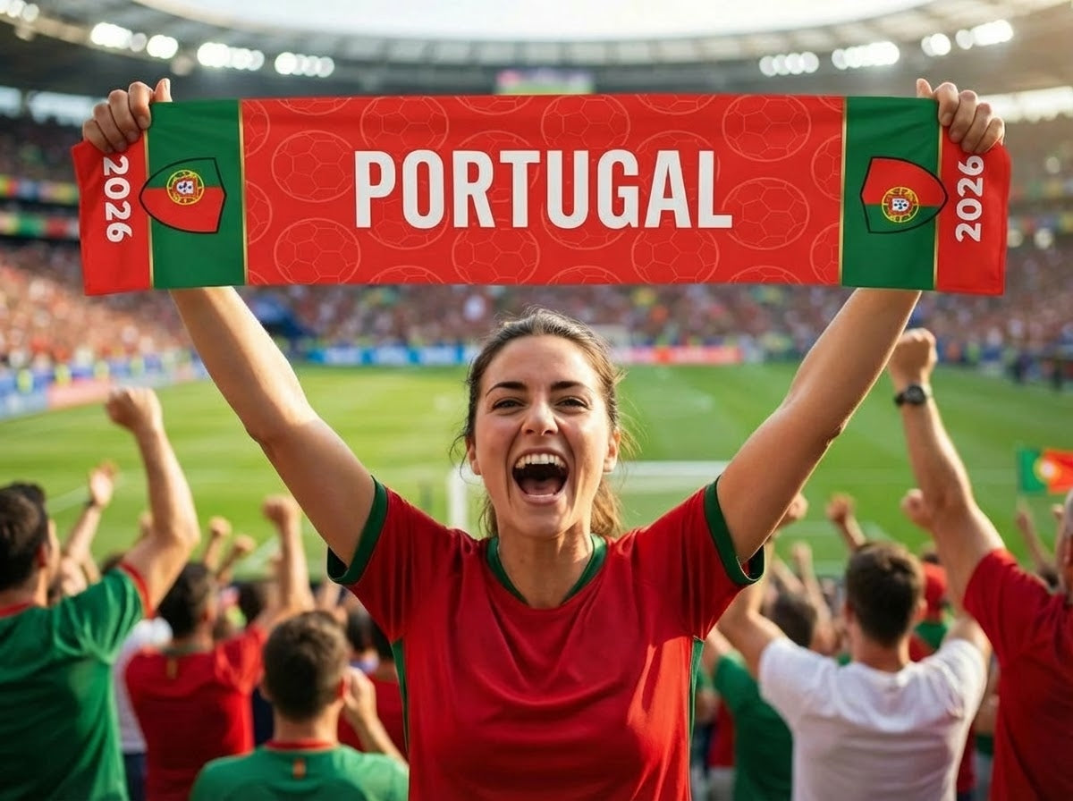 Portugal Football Team Cooling Towel & Sports Scarf